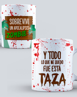 Taza Sobreviví a un apocalipsis zombie