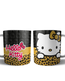 Taza Hello Kitty leopardo